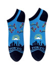 Men’s EU 39 - 43 Anti odor Bamboo Summer Ankle Socks Tokyo design Soft breathable Set of 4 Pairs